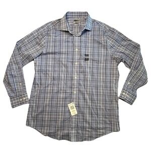Lauren Ralph Lauren Slim Fit Plaid Dress Shirt 16.5 32/33 Large NWT Button Down